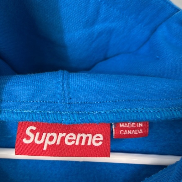 Supreme X Thrasher NWOT men’s XL Blue Zip-Up Hoodie - Picture 4 of 10